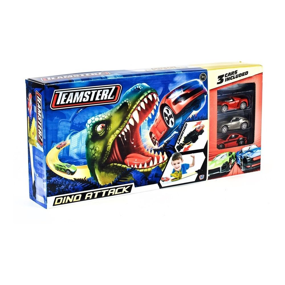 Pista Dino Attack Con Autitos Teamsterz wabro