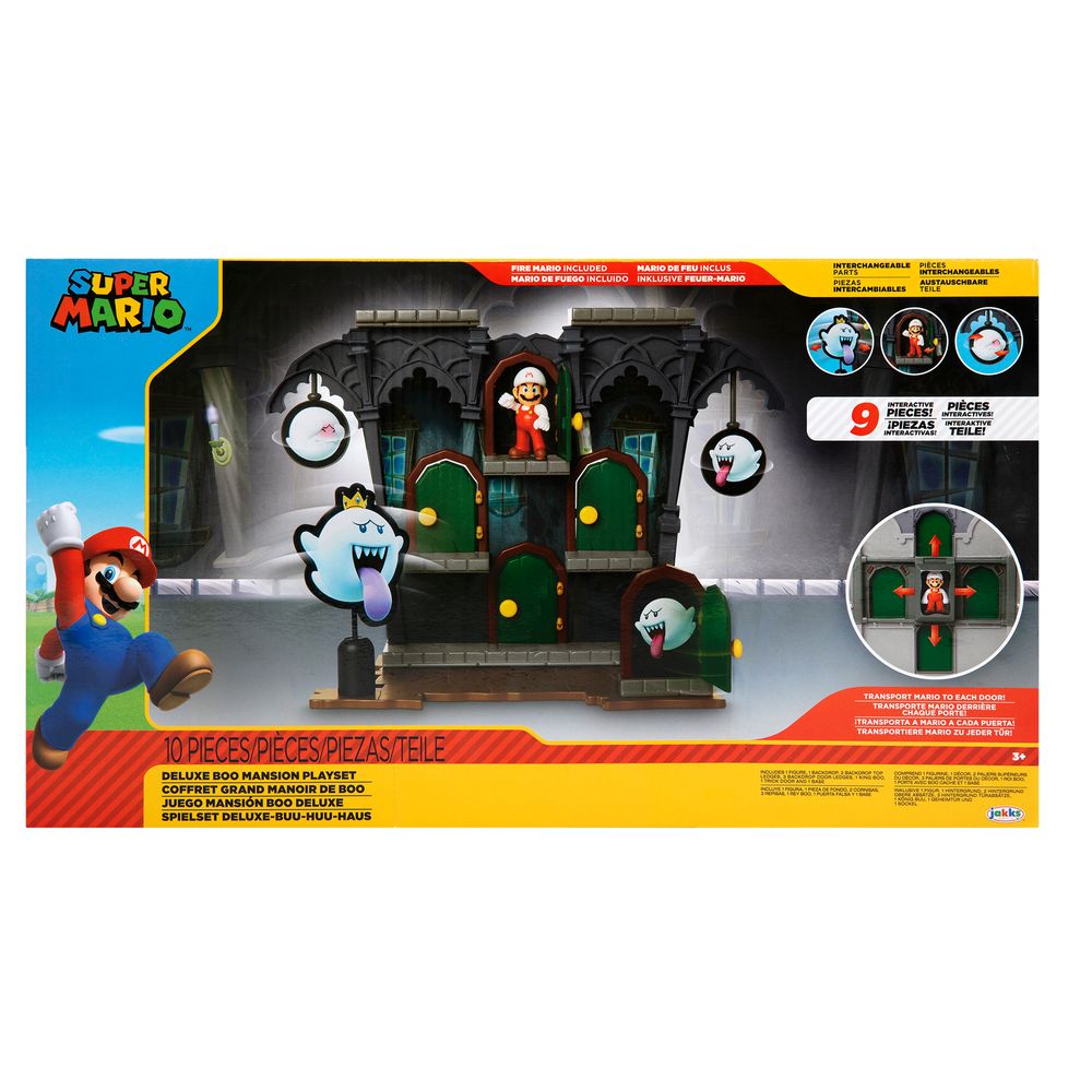 Figura Nintendo Super Mario Bros Playset Deluxe Boo Mansion wabro
