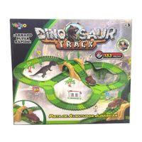 Pista aventuras Jurasicas Dino Track Puente y tunel 153Pzas