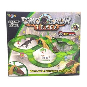 Pista aventuras Jurasicas Dino Track Puente y tunel 153Pzas