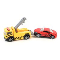 Grua de Policia Teamsterz Set Rojo y Amarillo