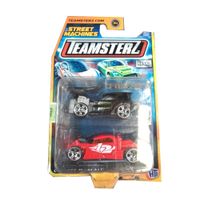 Autos de Metal Teamsterz pack x 2 Deportivos Negro y Rojo 7cm.