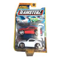 Autos de Metal Teamsterz pack x 2 Deportivos Rojo y Blanco 7cm.