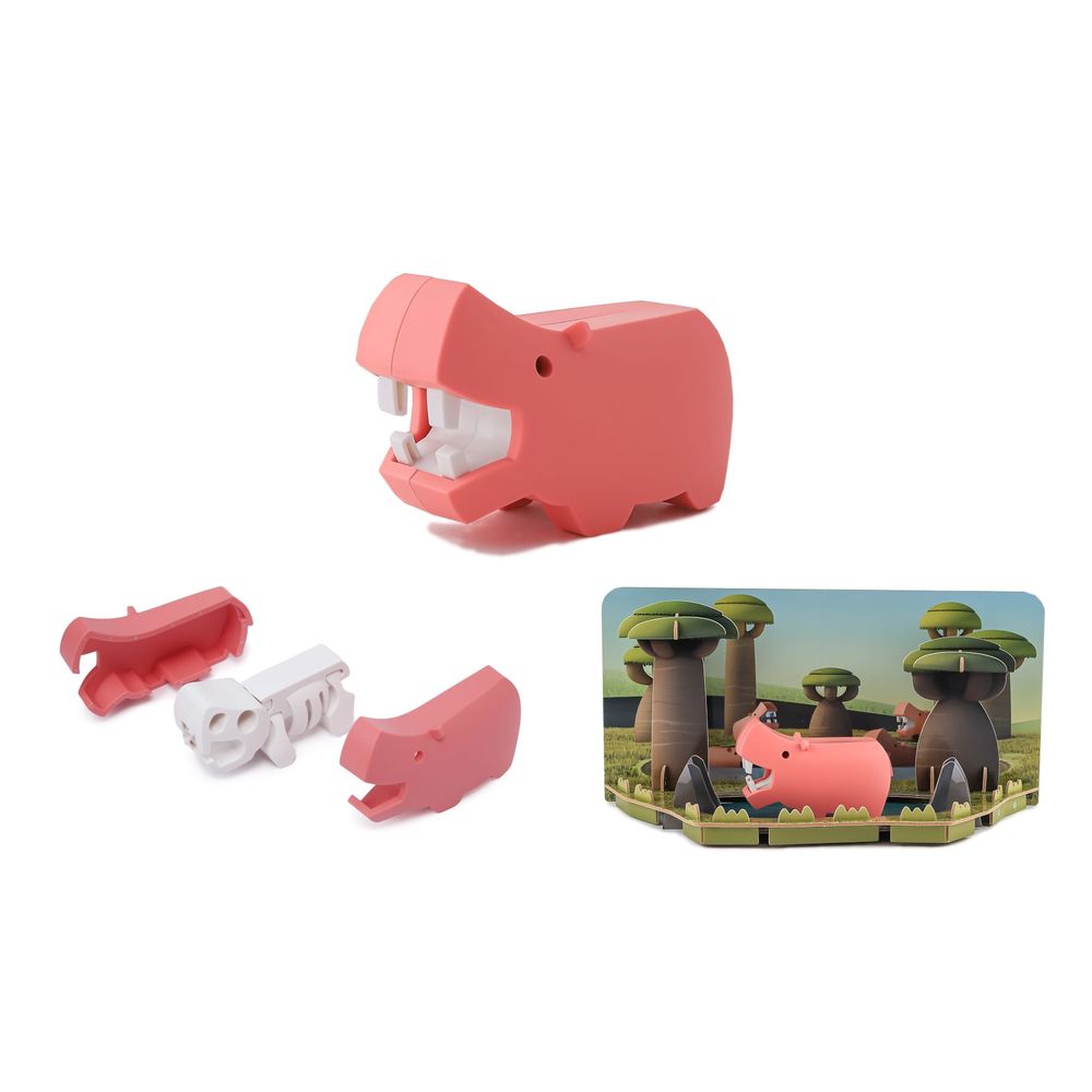 Halftoys Animal Playset 16cm Series Hipopotamo