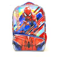 Mochila Spiderman White Line Araña y Hombre Araña Espalda 17