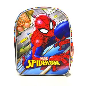 Mochila Spiderman Marvel Bulding Line con Carro 12 Rojo - wabro