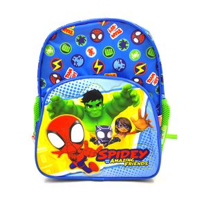 Mochila Spidey Group Amazing Friends con Carro 12 Azul