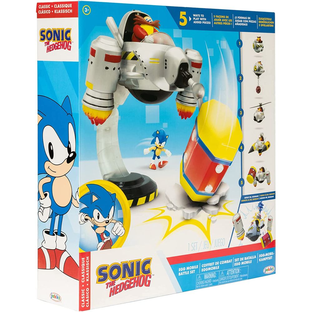 Sonic Playset 37 Cm The Hedgehog Batalla Egg Mobile - wabro