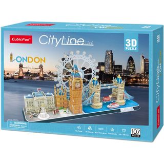 Cubic Fun Rompecabeza 3D Vista de la Ciudad Londres 107 Piezas