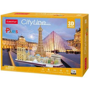 Cubic Fun Rompecabeza 3D Vista de la Ciudad Paris 114 Piezas