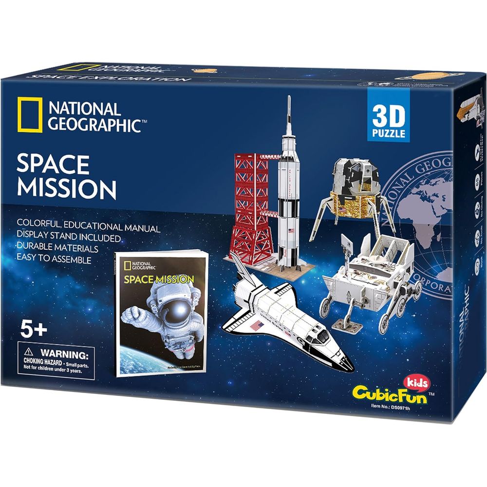 Cubic Fun Rompecabeza 3D National Geographic Mision Espacial 80 Piezas