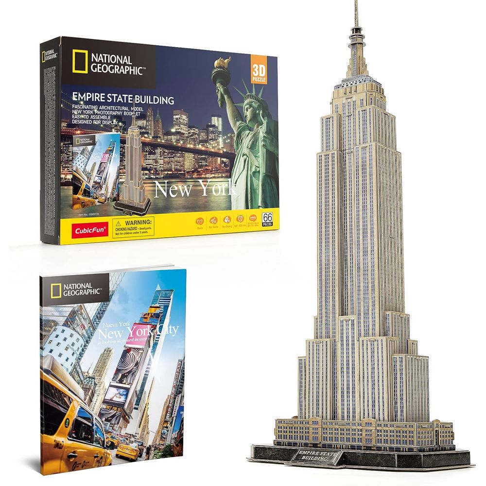 Cubic Fun Rompecabeza 3D National Geographic Edificio Empire State New York 66 Piezas