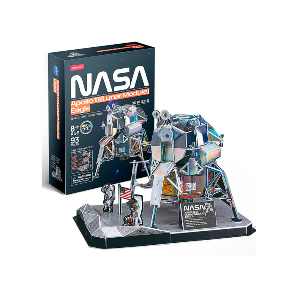 Cubic Fun Rompecabeza 3D NASA Apolo 11 Modulo Lunar 93 Piezas