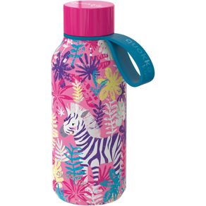 Quokka Botella 330ml Solid Kids Acero Inox Correa Zebras