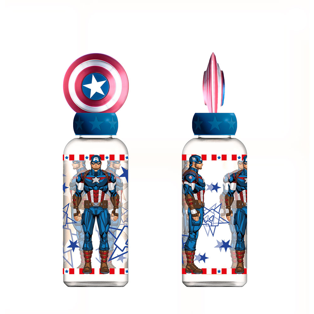 Botella 560ml Figura 3D Avengers Captain America