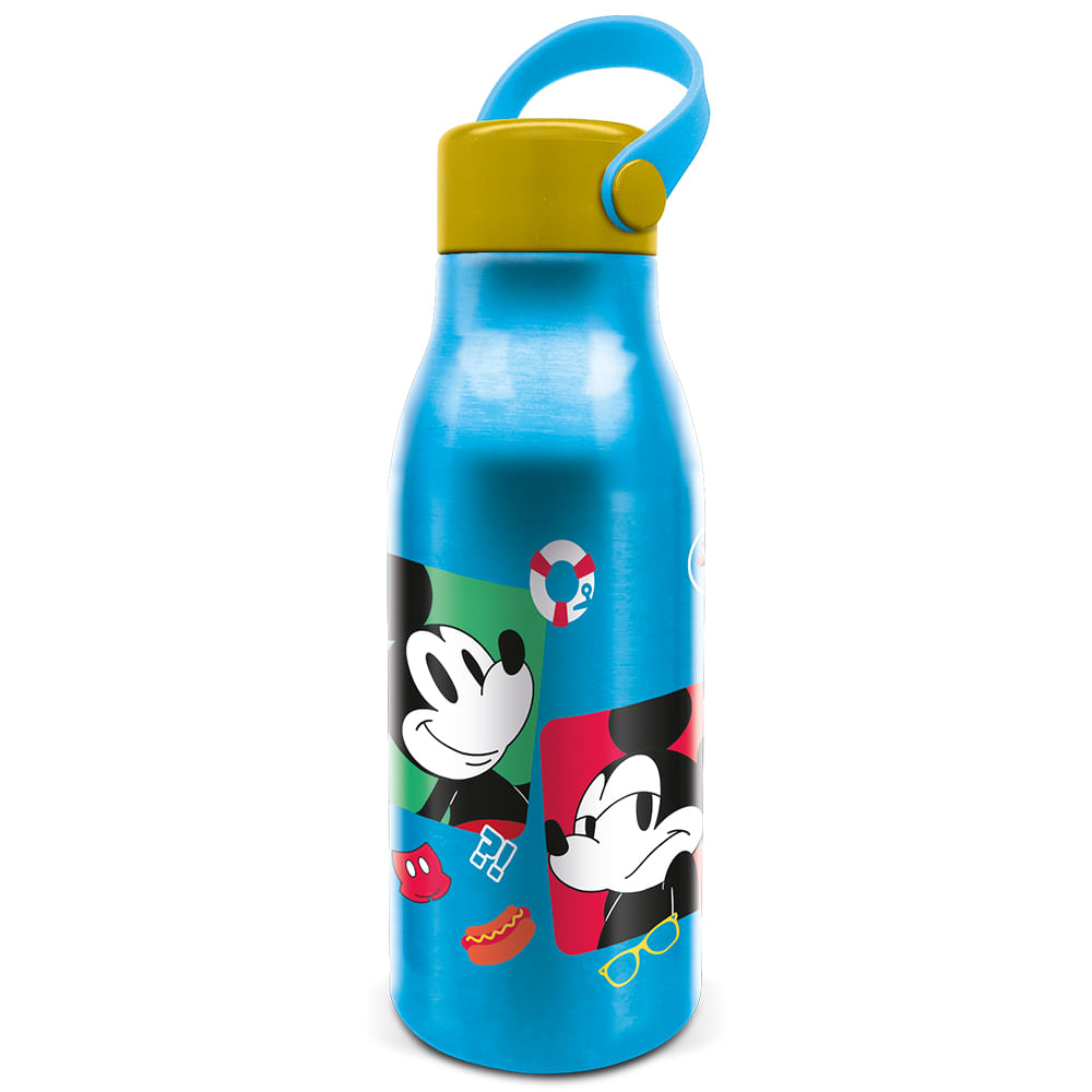 Botella 760ml Flexi Handle Aluminium Mickey Mouse