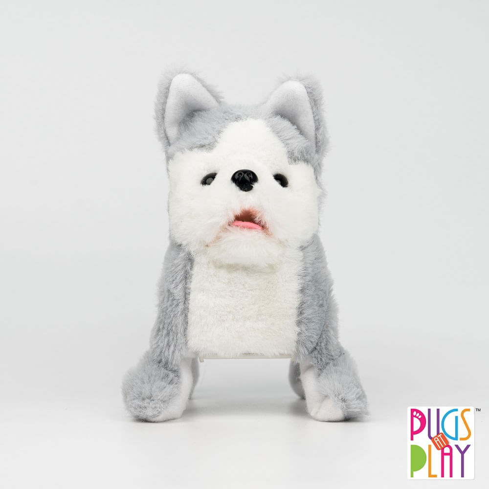 Pugs At Play Peluches 18cm Camino Ladro y Doy Vuelta 360 Perro Husky Archie