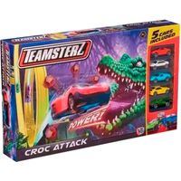 Teamsterz Pista Curva  5 Vehiculo Ataque de Cocodrilos