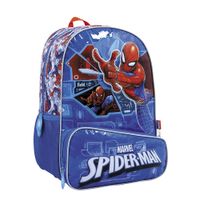 Spiderman Mochila 16 Espalda Tech Azul