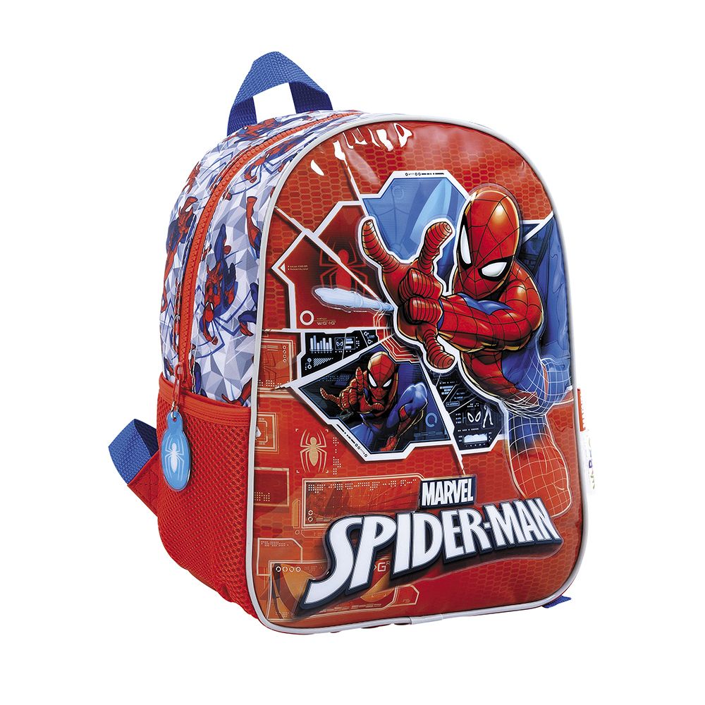Spiderman Mochila 12 Espalda Tech Rojo