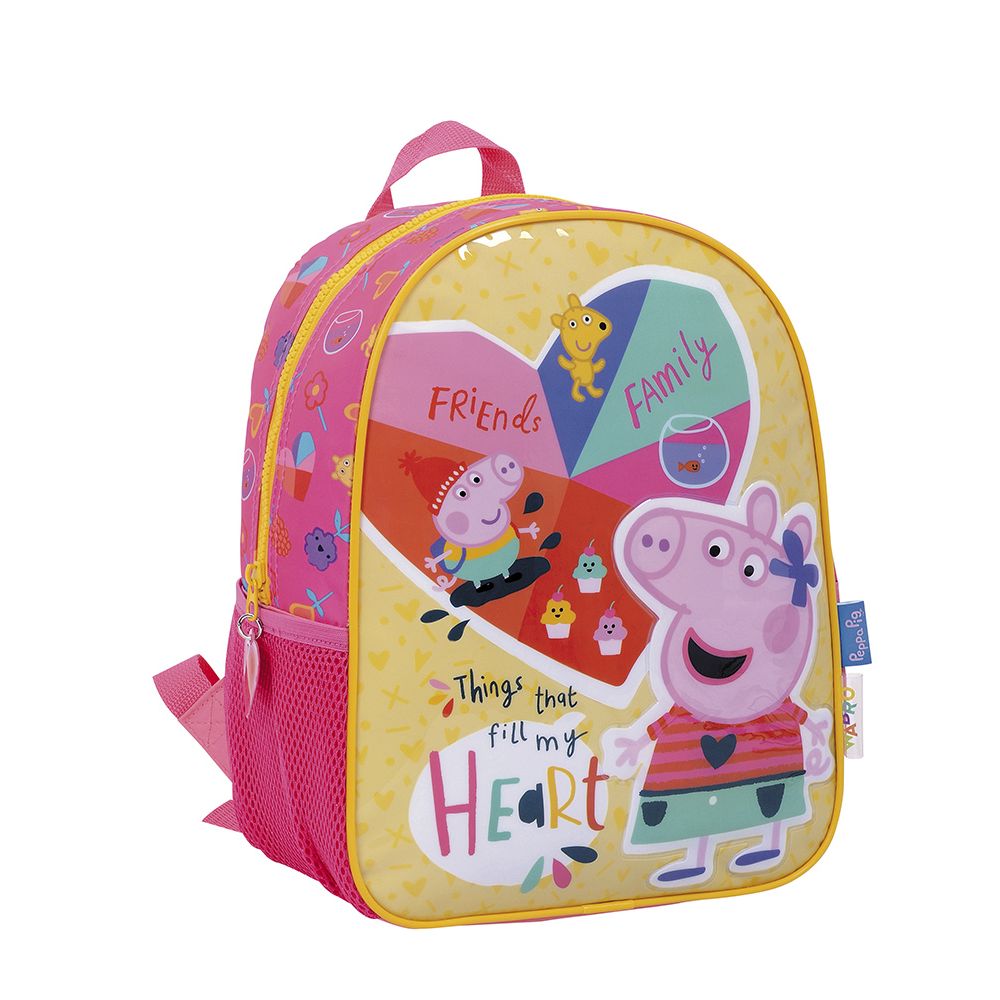 Peppa Pig Mochila 12 Espalda Corazon Rosa