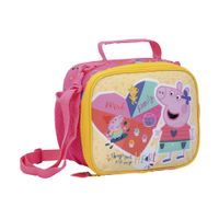 Peppa Pig Lunchera Corazon Fucsia