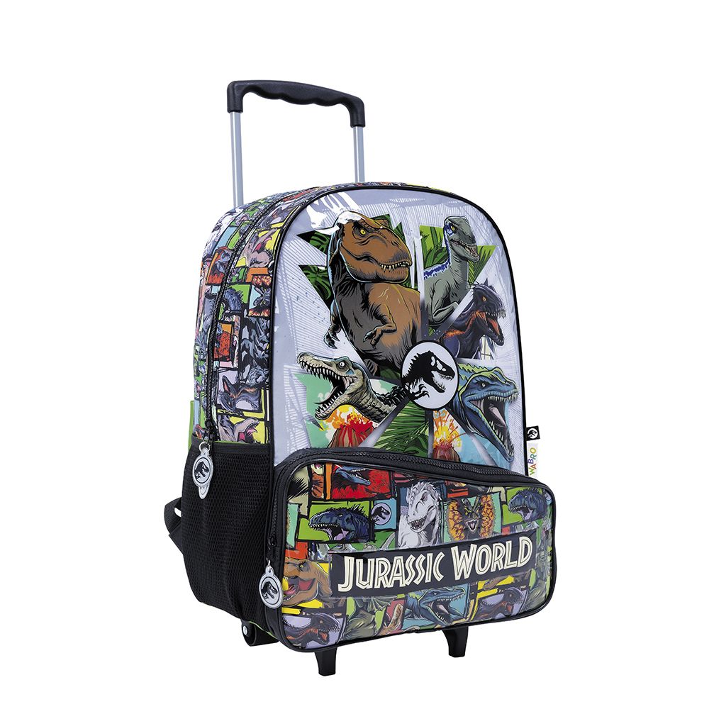 Jurassic World Mochila 18 Carro -Multi Dino Negro