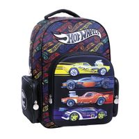 Hot Wheels Mochila 18 Espalda -Fast Negro