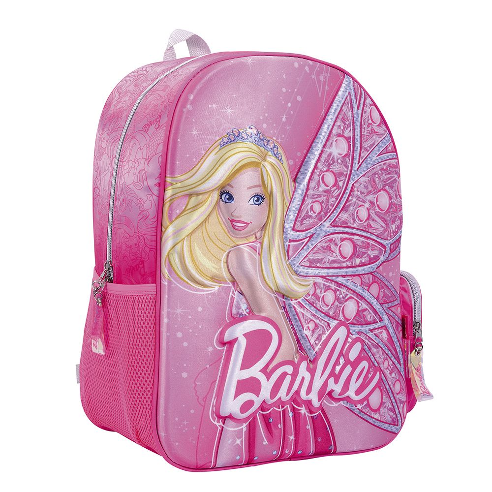 Barbie Mochila 16 Espalda Fantasy Rosa