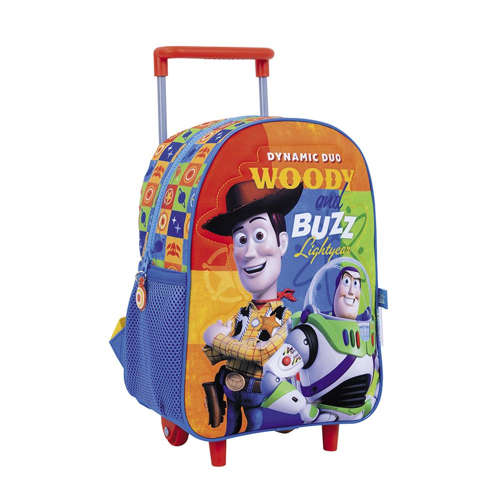 Toy Story Mochila 12 Carro Woody Buzz Azul