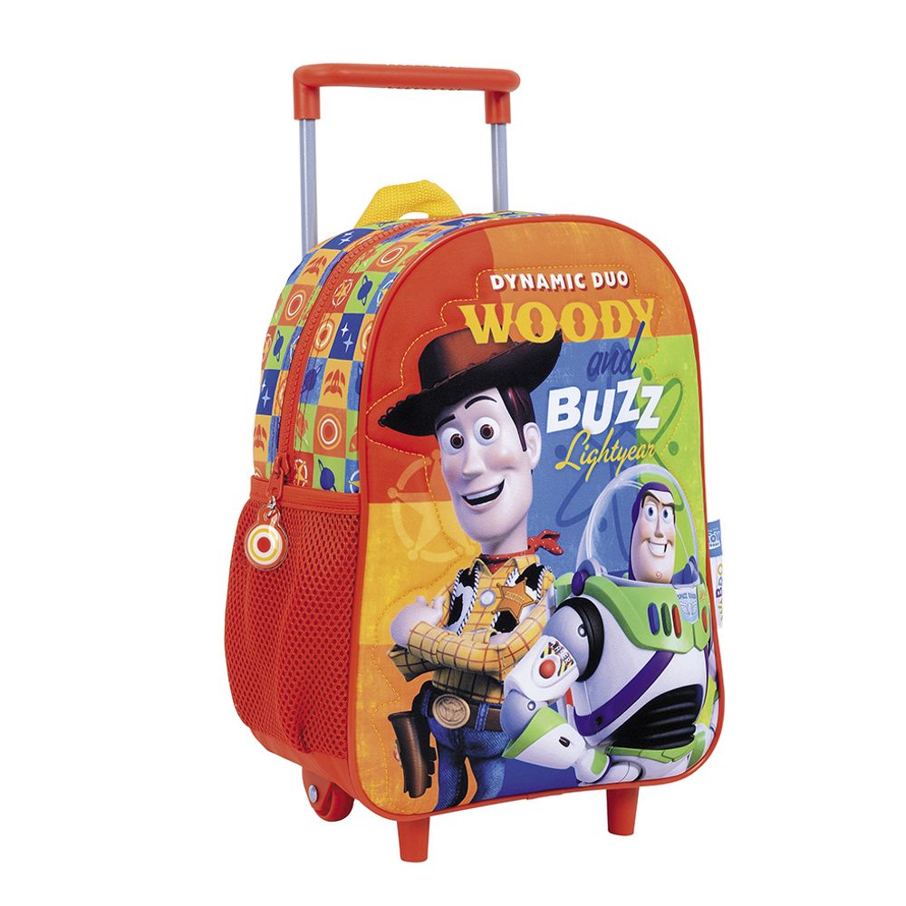 Toy Story Mochila 12 Carro Woody Buzz Rojo
