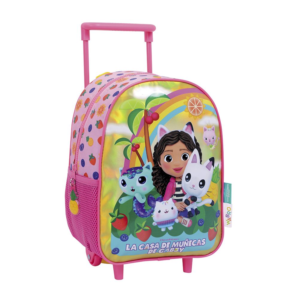 Gabby Dollhouse Mochila 12 Carro Rainbow Rosa