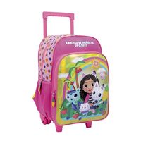 Gabby Dollhouse Mochila 16 Carro Rainbow Rosa