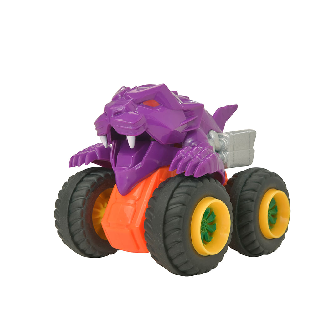 Teamsterz Metal Beast Machines Vehiculo 07cm Monster Jaws Violeta