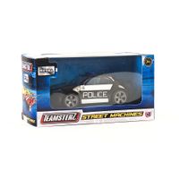Teamsterz Metal Street Machines 10cm Vehiculo Policia Negro