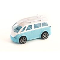 Teamsterz Metal Street Machines 10cm Camioneta Celeste y Blanca