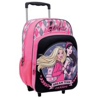 Barbie Mochila 16 Carro College Rosa y Negro