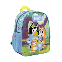 Bluey Mochila 12 Espalda Family Celeste y Amarillo
