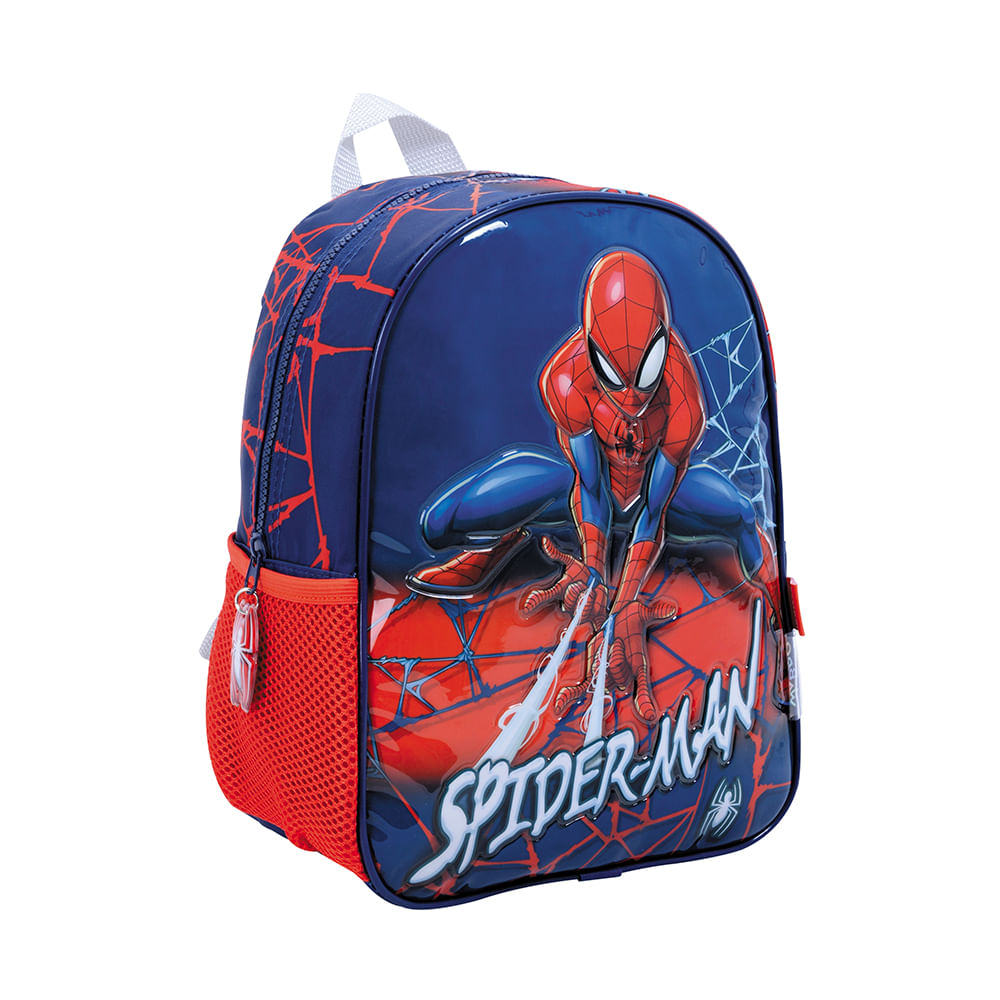 Spiderman Mochila 12 Espalda Web Rojo