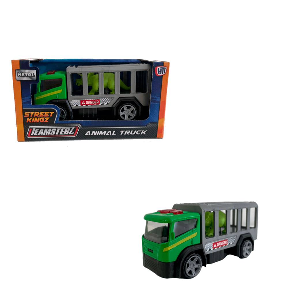 Teamsterz Metal Street Kingz Camion De Animales Verde