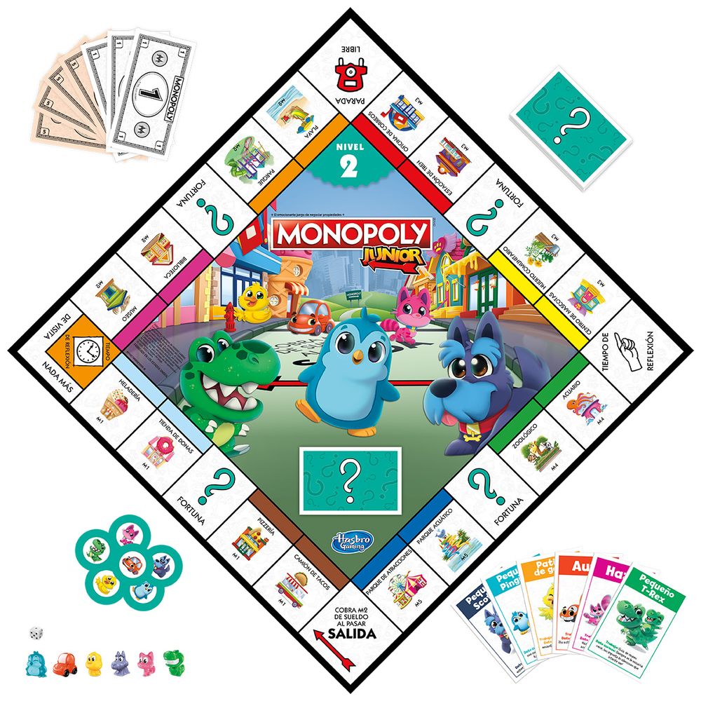 Hasbro Juego Monopoly Junior - wabro