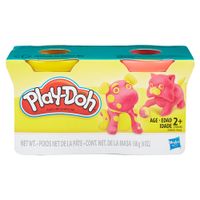 Hasbro Masa 84gr Pack X2 Amarillo y Rosa Play Doh