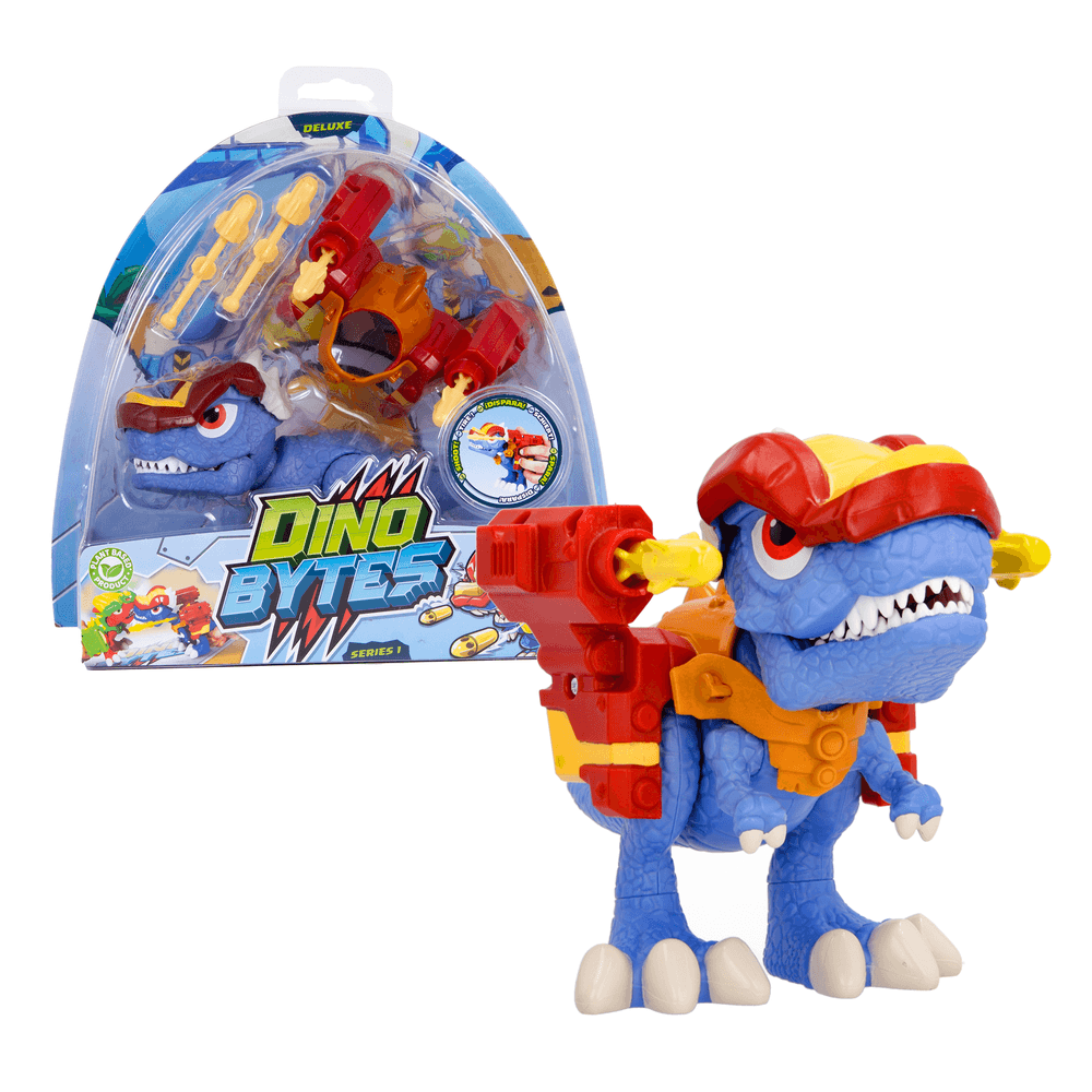 Dino Bytes Playset Dinosaurio Deluxe Azul