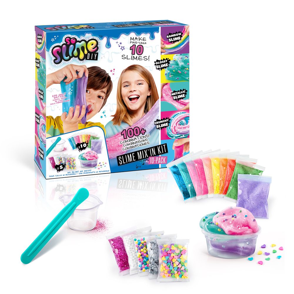 Playset 22cm Pack X10 Mix In Kit Slime