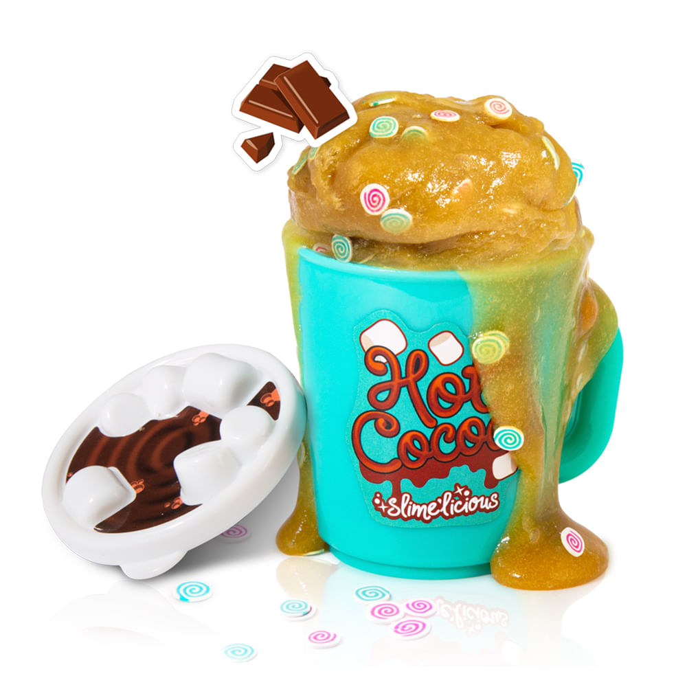 Playset 08cm Pack X1 Slimelicions Slime Shaker Hot Cocoa
