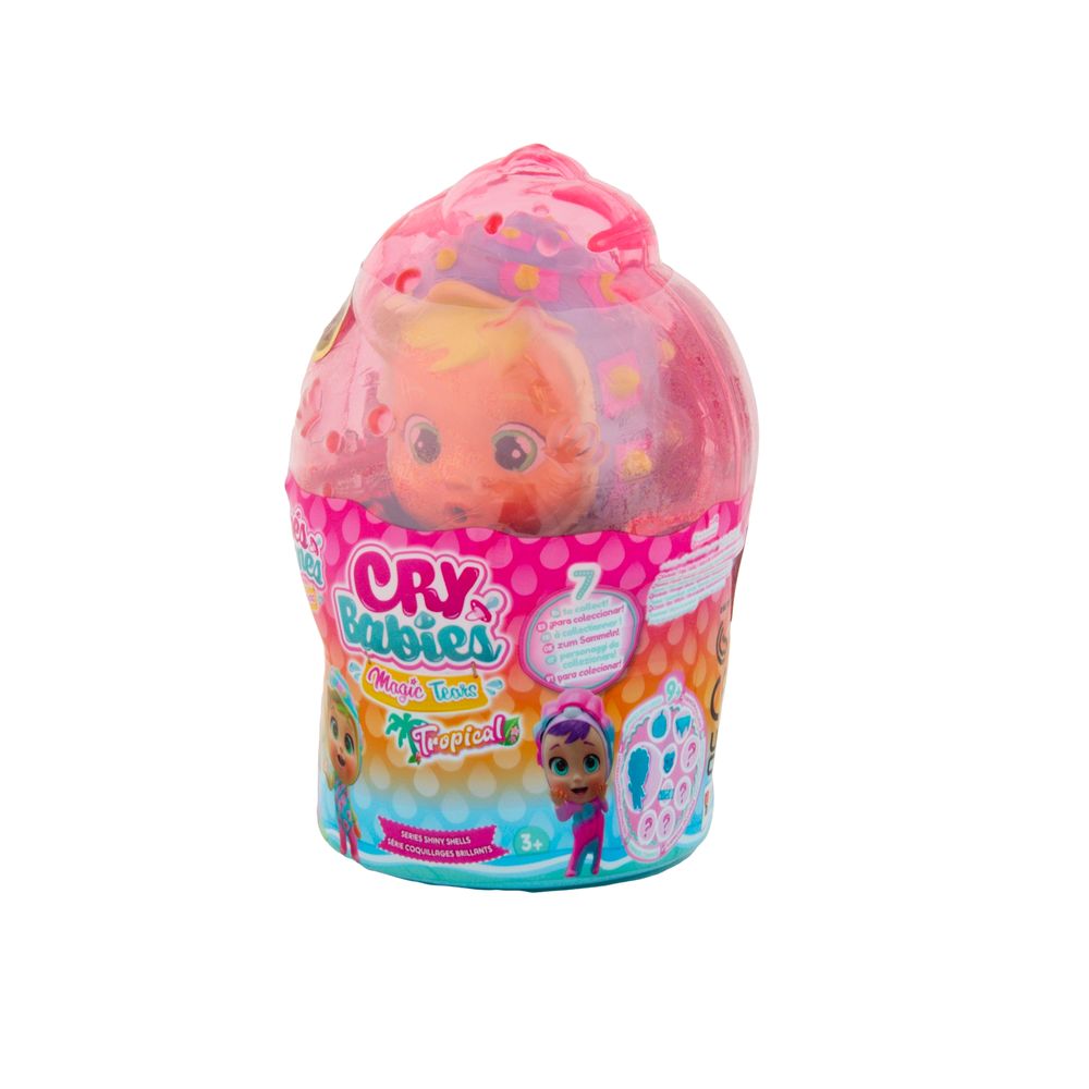 Muñeca Cry Babies Playset 13cm Tropical Shiny Shells - wabro