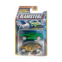 Autos de Metal Teamsterz pack x 2 Deportivos Verde y Amarillo 7cm