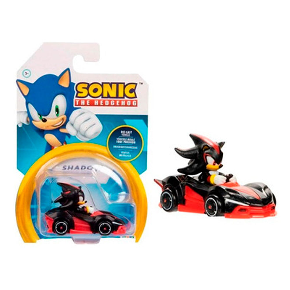 Sonic Figura 06cm Articulado The Hedgehog Vehiculo De Metal