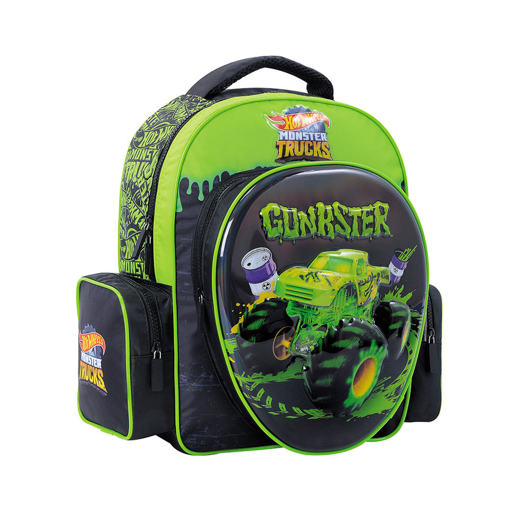 Hot Wheels Mochila 14 Espalda Green