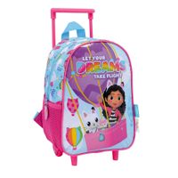 Gabby Dollhouse Mochila 12 Carro Globo Rosa